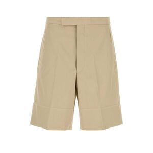 Prada Men Sand Cotton Bermuda Shorts